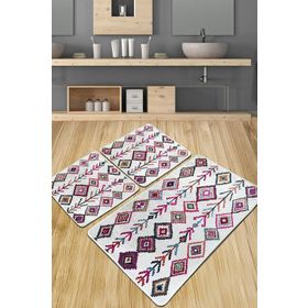 Chilai Home Raje Djt 3'lü Set Banyo Halısı