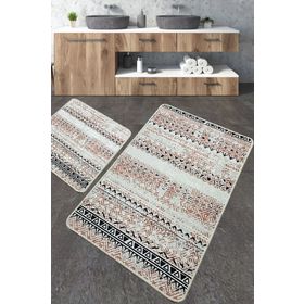 Chilai Home Raquel Paspas Djt 2'li Set Yıkanabilir Kaymaz Taban Banyo Halısı