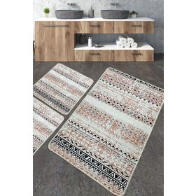 Chilai Home Raquel Paspas Djt 3'lü Set Yıkanabilir Kaymaz Taban Banyo Halısı