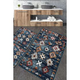 Chilai Home Ressal Paspas Djt 3'lü Set Yıkanabilir Kaymaz Taban Banyo Halısı