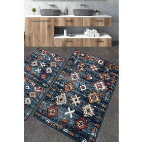 Chilai Home Ressal Paspas Djt 3'lü Set Yıkanabilir Kaymaz Taban Banyo Halısı