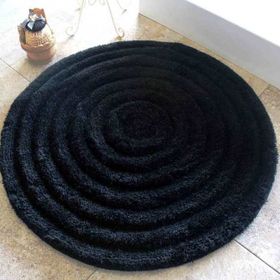 Chilai Home Round Siyah Banyo Paspası
