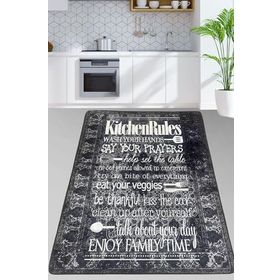 Chilai Home Say Your Prayers Dark 100x200 Cm Banyo Halısı