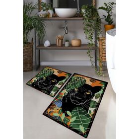 Chilai Home Schwarz Djt 2'li Set Banyo Halısı