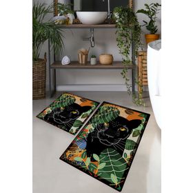 Chilai Home Schwarz Djt 2'li Set Banyo Halısı