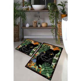 Chilai Home Schwarz Djt 2'li Set Banyo Halısı
