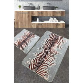 Chilai Home Sevra Djt 2'li Set Paspas Yıkanabilir Kaymaz Taban Banyo Halısı