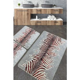 Chilai Home Sevra Djt 3'lü Set Paspas Yıkanabilir Kaymaz Taban Banyo Halısı