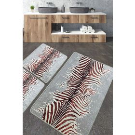 Chilai Home Sevra Djt 3'lü Set Paspas Yıkanabilir Kaymaz Taban Banyo Halısı