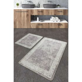 Chilai Home Silencio Djt 2'li Set Banyo Paspası Kaymaz Tabanlı Banyo Halısı Klozet Takımı