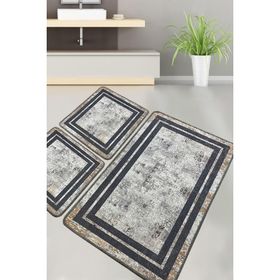 Chilai Home Sione Djt 3'lü Set Paspas Yıkanabilir Kaymaz Banyo Halısı