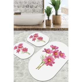 Chilai Home Sitivo Beyaz Djt 3'lü Set Banyo Halısı