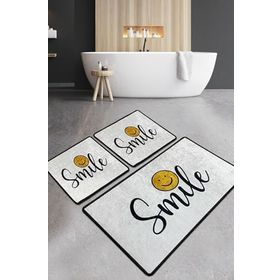 Chilai Home Smile Djt 3'lü Set Banyo Halısı