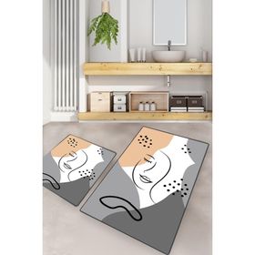 Chilai Home Smiling Face Djt 2'li Set Banyo Halısı