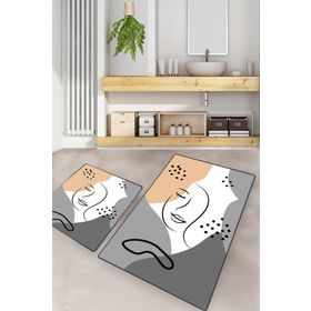 Chilai Home Smiling Face Djt 2'li Set Banyo Halısı