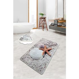Chilai Home Starfish 70x120 cm Yıkanabilir Kaymaz Taban Banyo Halısı