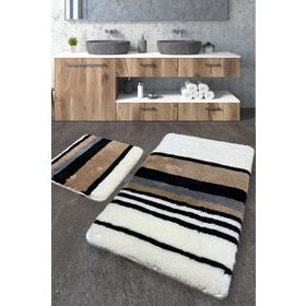 Chilai Home Steingra 2'li Set Banyo Halısı Akrilik Yıkanabilir Kaymaz Taban Paspas Klozet Takımı