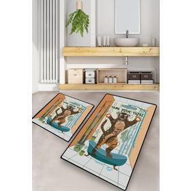 Chilai Home Tame Your Tiger Dit 2'li Set Banyo Halısı
