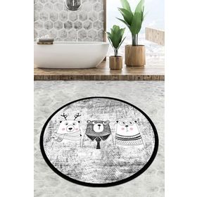 Chilai Home Three Bears Djt 140x140 cm Banyo Halısı