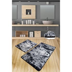 Chilai Home Tiger 2'li Set Banyo Halısı Paspas Yıkanabilir Kaymaz Taban Klozet Takımı