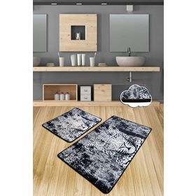 Chilai Home Tiger 2'li Set Banyo Halısı Paspas Yıkanabilir Kaymaz Taban Klozet Takımı