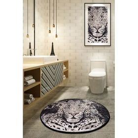 Chilai Home Tiger Djt Çap 100 cm Banyo Halısı