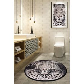 Chilai Home Tiger Djt Çap 100 cm Banyo Halısı