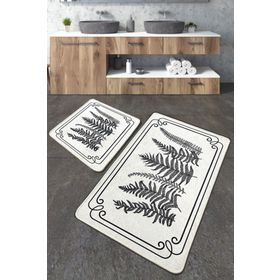 Chilai Home Tokyo Djt 2'li Set Yıkanabilir Kaymaz Banyo Halısı Paspas