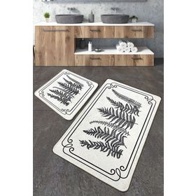 Chilai Home Tokyo Djt 2'li Set Yıkanabilir Kaymaz Banyo Halısı Paspas