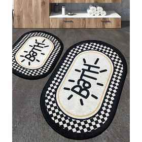 Chilai Home Vita Bona Djt 2'li Set Yıkanabilir Kaymaz Taban Banyo Halısı