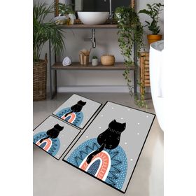Chilai Home Waiten Djt 3'lü Set Banyo Halısı
