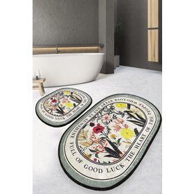 Chilai Home Wholove 2'li Set Banyo Halısı Djt Yıkanabilir Kaymaz Taban Paspas Klozet Takımı