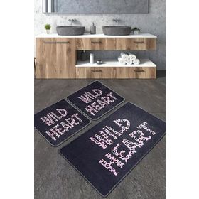 Chilai Home Wild Heart Djt 3'lü Set Banyo Halısı
