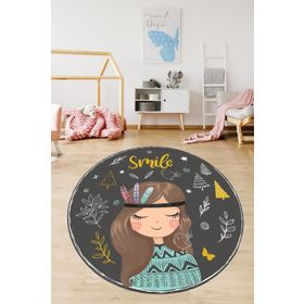 Chilai Home Yeo Çap Djt Yıkanabilir Kaymaz Taban 140x140 cm Halı