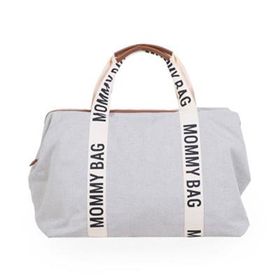 Childhome Mommy Bag Signature Kanvas Krem Çanta