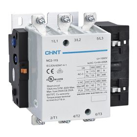 Chint 671433 NC2-115M 55kW 115A 220V AC Kontaktör