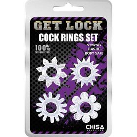 Chisa Novelties Get Lock Tırtıklı Penis Halka Seti