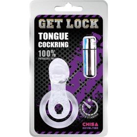 Chisa Novelties Get Lock Titreşimli Dilli Penis Halkası