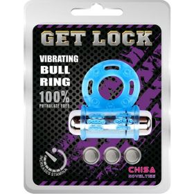 Chisa Novelties Get Lock Titreşimli Mavi Penis Halkası