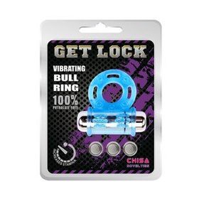 Chisa Novelties Get Lock Titreşimli Mavi Penis Halkası