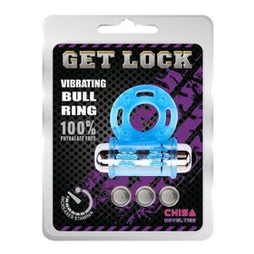 Chisa Novelties Get Lock Titreşimli Mavi Penis Halkası