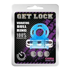 Chisa Novelties Get Lock Titreşimli Mavi Penis Halkası