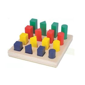Chiva 1191-CS Ahşap Büyükten Küçüğe Geometik Şekiller