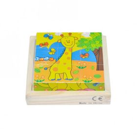 Chiva Cs- 6623p Ahşap Hayvanlar Küp Puzzle