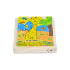 Chiva Cs- 6623p Ahşap Hayvanlar Küp Puzzle