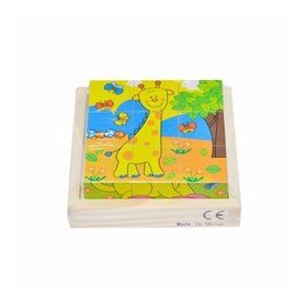 Chiva Cs- 6623p Ahşap Hayvanlar Küp Puzzle