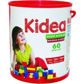 Chiva KID-1002 60 Parça Ahşap Bloklar Ahşap Oyuncaklar