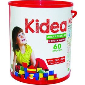 Chiva KID-1002 60 Parça Ahşap Bloklar Ahşap Oyuncaklar