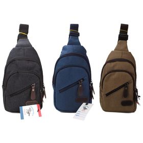 Chn Bag Keten Kumaş Erkek Çapraz Çanta