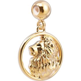 Chocli 18 Ayar Altın Kaplama Aslan Burcu Charm